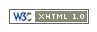 W3c valid XHTML